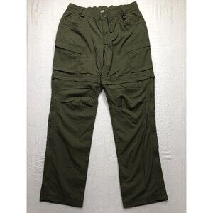 REI co-op Pant Women 14 (34x32) Olive Green Sahara Convertible Hiking